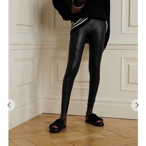 SPANX Faux stretch-leather leggings